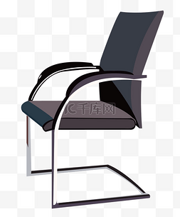 椅子灰色图片_灰色办公椅子插画