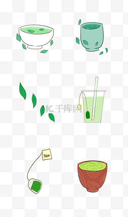 绿茶茶水图标