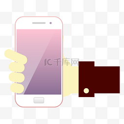 iphone6手机壳psd模板图片_手持苹果手机iPhone6s