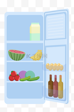 电冰箱主图素材图片_白色电冰箱装饰