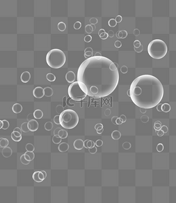 泡沫字样机图片_透明泡泡泡沫