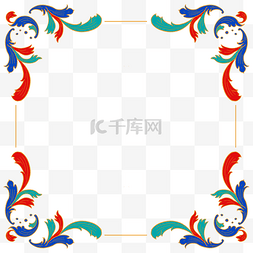 中式花纹边框