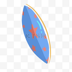 蓝色滑板图片_夏季旅游蓝色滑板