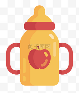 黄色苹果奶瓶