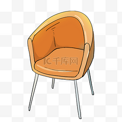橘黄色椅子