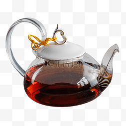 玻璃茶壶图片_红茶茶水