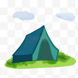 露营绿色帐篷