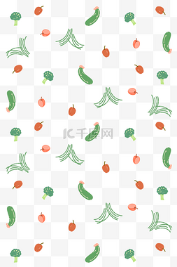 蔬菜黄瓜印花壁纸背景