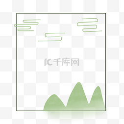 龙抬头文案图片_手绘中国风线框