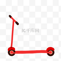 玩具红色图片_61红色滑板车时尚