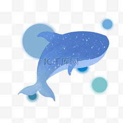 蓝色梦幻鲸鱼
