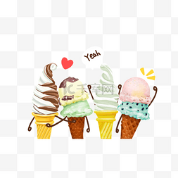 冰淇淋机海报图片_夏季冰激凌夏天
