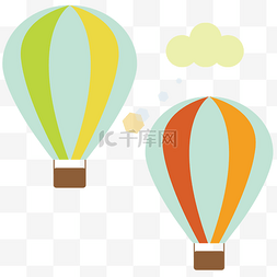 漂浮的热气球图片_漂浮的热气球