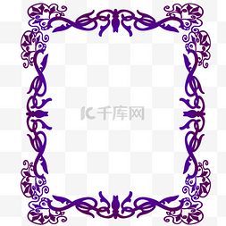 欧式紫色图片_欧式花纹渐变边框