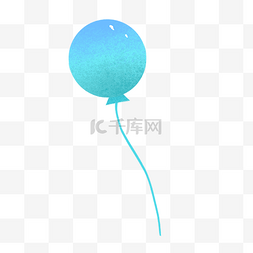 蓝色气球装饰
