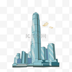 香港回归标志性建筑物免抠素材