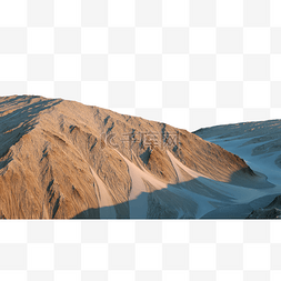 沙漠戈壁图片_雪融的戈壁