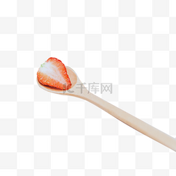 水果半边图片_一勺半边草莓
