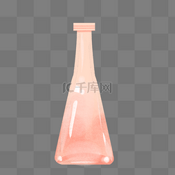 锥形玻璃瓶子插画