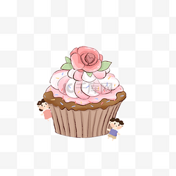 冰玫瑰图片_冰淇淋玫瑰小蛋糕