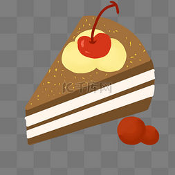 三角形卡通奶油蛋糕