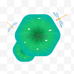 插画清新h5图片_矢量小清新绿色二十四节气夏天立