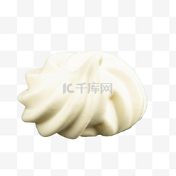 食物甜品冰淇淋图片_白色奶油冰淇淋