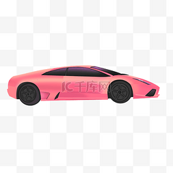 粉色赛车车辆