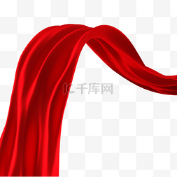 大红色绸带