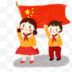 新西兰国旗国旗图片_红领巾敬礼小孩