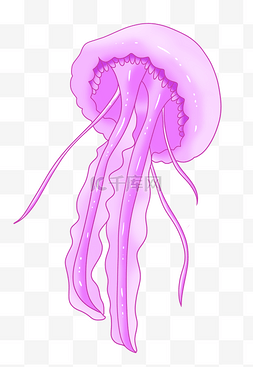 紫色水母装饰