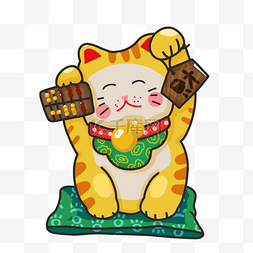 财运算盘可爱日本卡通招财猫