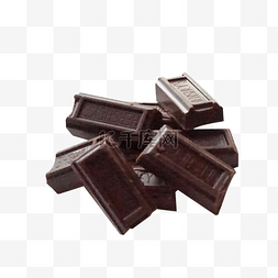 美食黑色图片_黑色巧克力水果元素