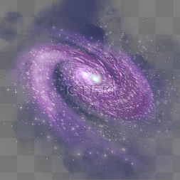紫色螺旋雾感暗星云天体