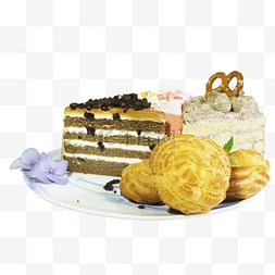 泡芙彩虹蓝莓黑森林蛋糕