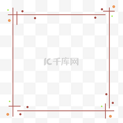 棕色商务图片_矩形简约边框