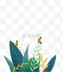 桌面仿真绿植图片_草丛生态环境绿植动物蝴蝶