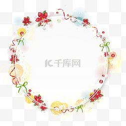 花环装饰标题框