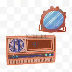 复古收音机装饰图