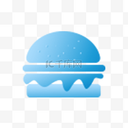 汉堡下载图片_一个蓝色汉堡下载