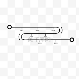 线条时间轴图片_黑色的时间轴