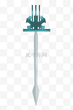 尖尖的长剑设计插图