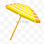 夏季元素太阳伞遮阳伞海边度假大伞免抠png