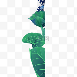 茶叶设计图片_绿色的枝叶植物设计