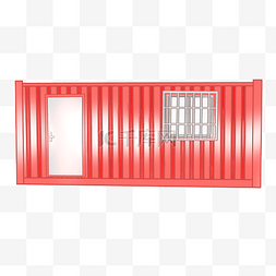 红色集装箱图片_红色集装箱房屋