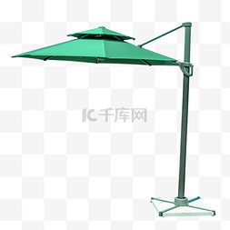 一把绿色的遮阳伞