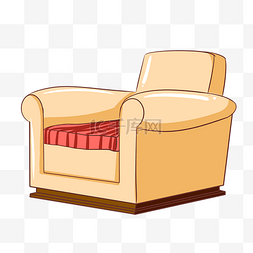 红色坐垫图片_黄色沙发造型