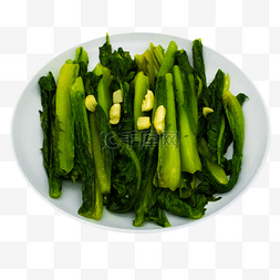 绿色炒菜油麦菜