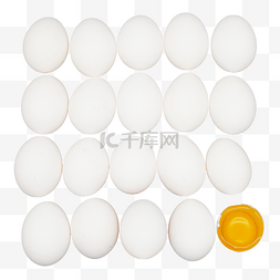 整齐排列的土鸡蛋