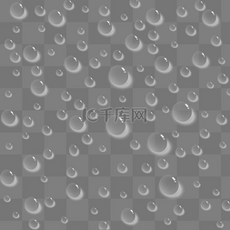 透明大水滴图片_大颗粒水珠雨滴水泡滴落透明雨滴